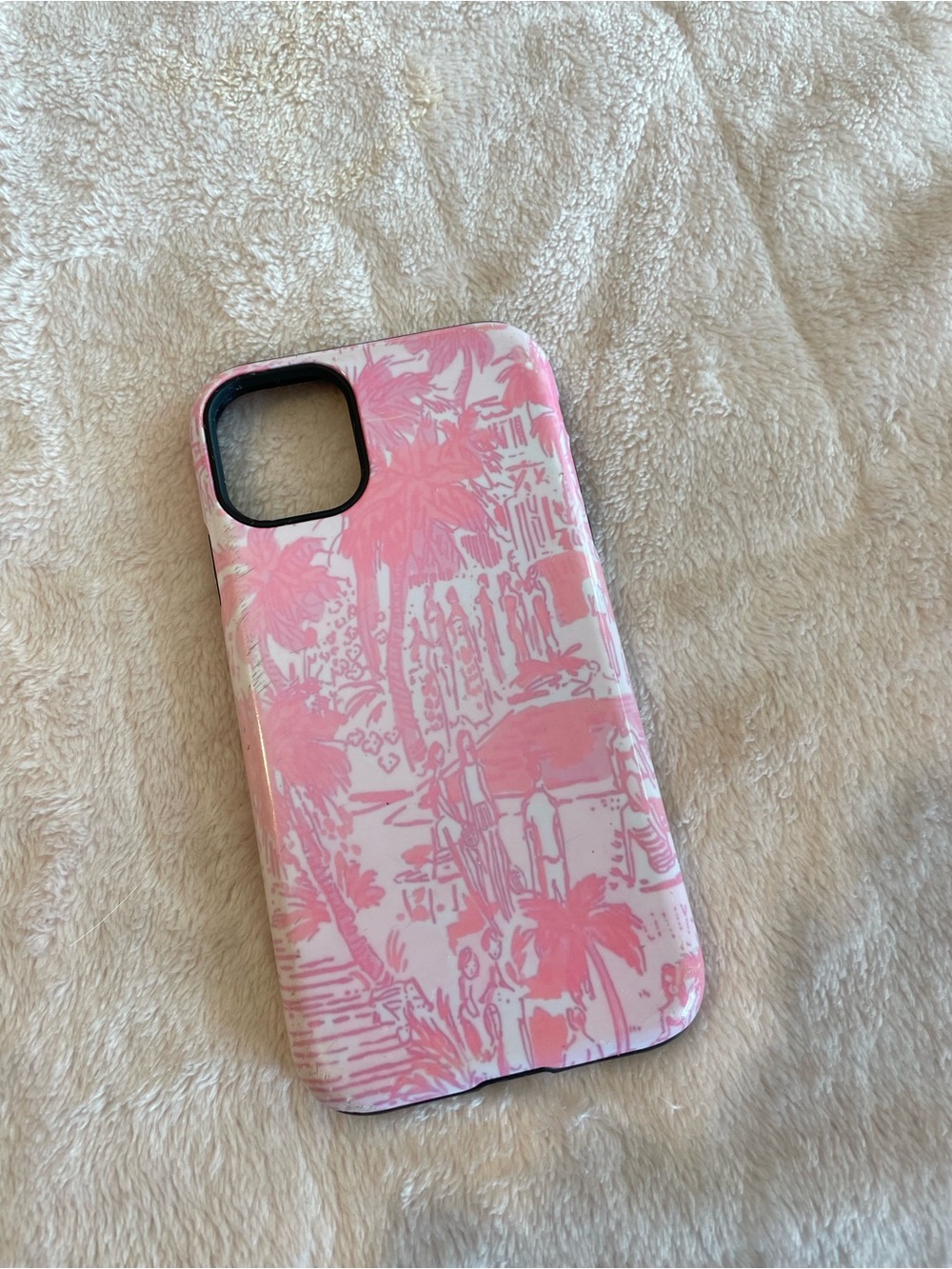 Redbubble Pink Tropical Palm Phone Case